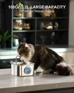 Nexafur ProFlow Pet Fountain – Vet-Recommended Hydration System 304 Stainless Steel